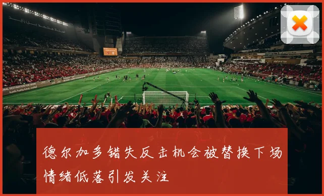 德尔加多错失反击机会被替换下场情绪低落引发关注