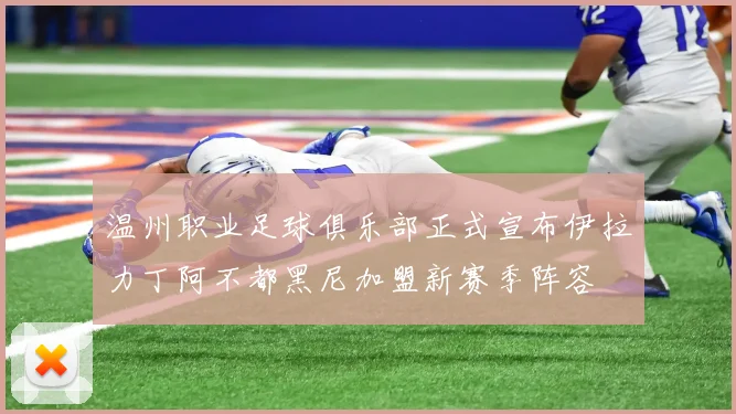 温州职业足球俱乐部正式宣布伊拉力丁阿不都黑尼加盟新赛季阵容